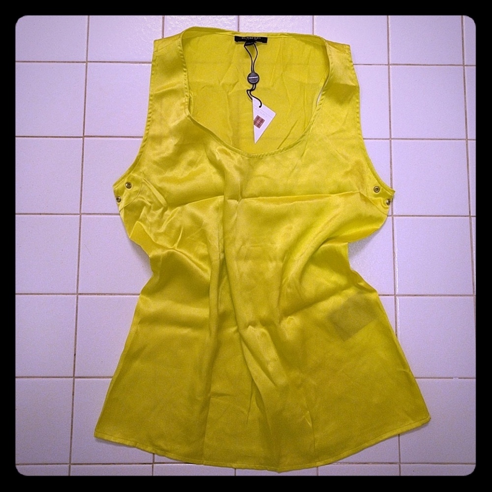Burberry Neon Silk Top