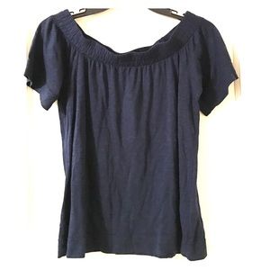 Splendid navy cotton top NWT
