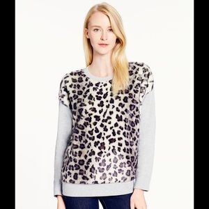 Kate Spade Snow Leopard Faux Fur Sweater