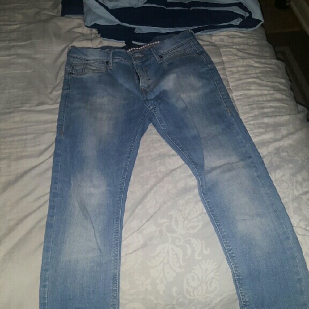 21 men lightwash skinny jeans