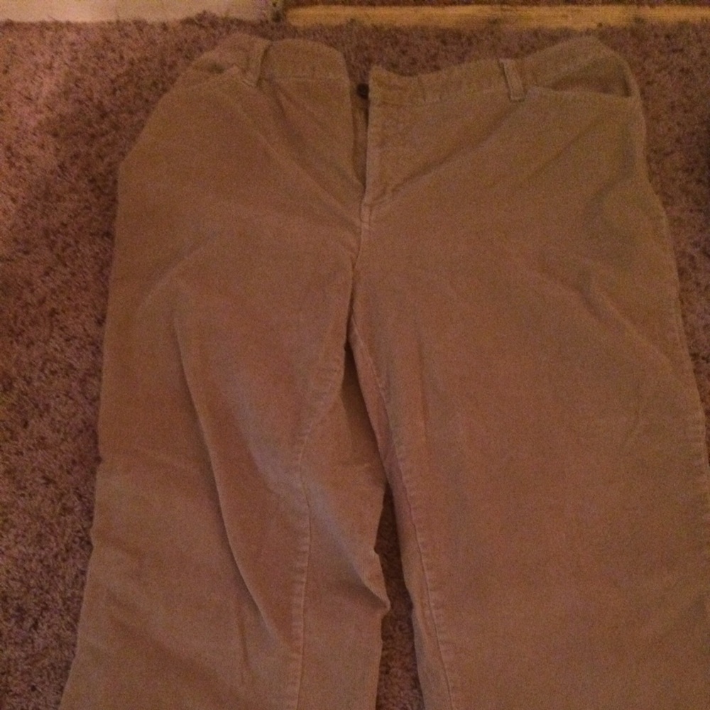 Dark brown corduroy