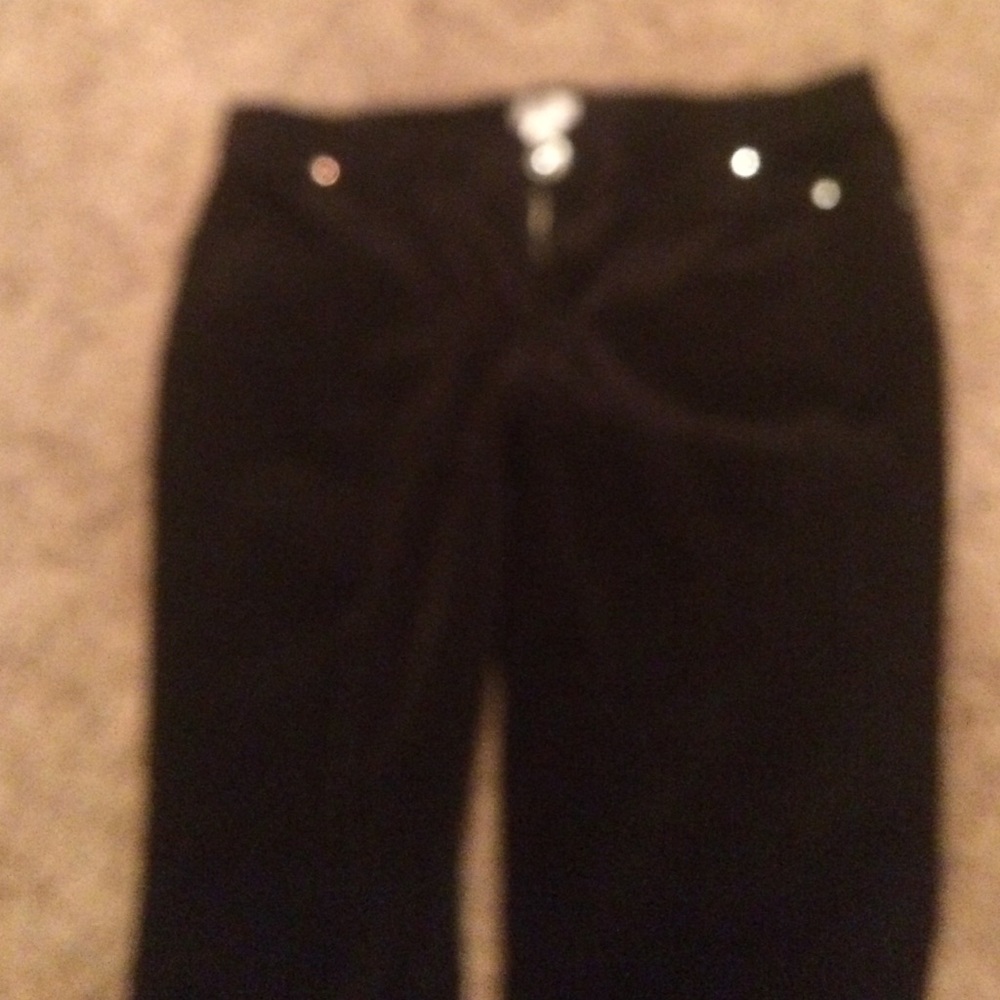 Black corduroy pants