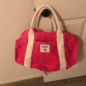 SALE:: Vintage PINK small duffel