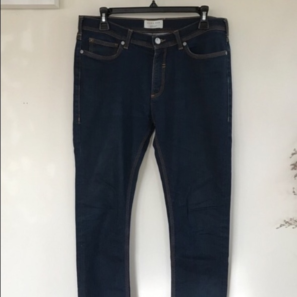 Dark Zara Men Jeans Pre rolled!!