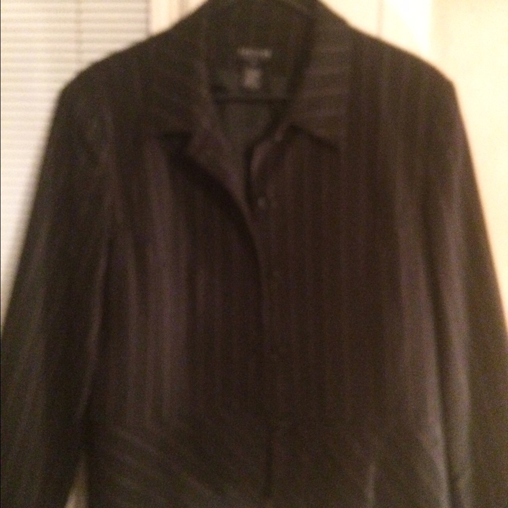 Black pin striped blazer