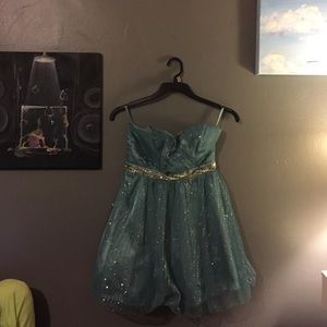 Blue sparkly homecoming dress!