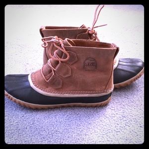 Sorel Out N About Waterproof Leather Duck Boots