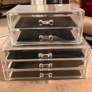 Clear acrylic organizers