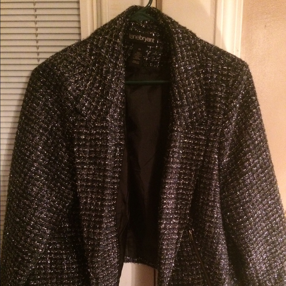 Blue and silver blazer