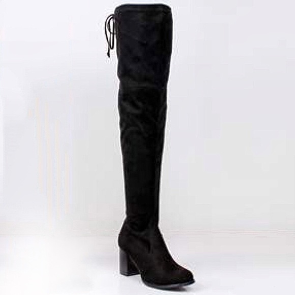 LAST ONE - Thigh High Sock Black Boots - Picture 3 of 3