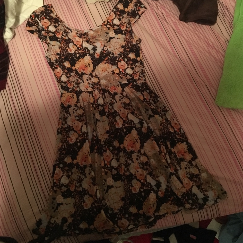 Artsy floral dress
