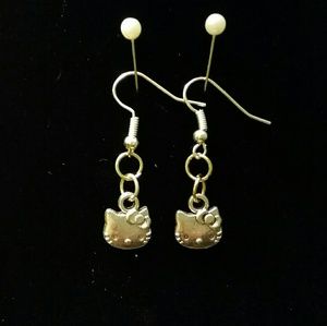Hello Kitty Earrings | Sanrio,Metal,Dangle,Silver