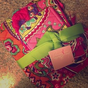 Vera Bradley Cosmetic Trio - Pink Swirls