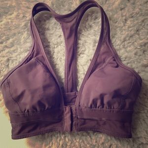 Lululemon t-back Sports bra, Size 4 Purple