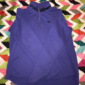 PINK oversized 1/4 zip