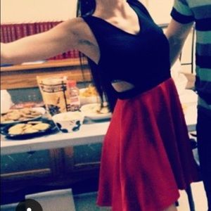 Skater black and red forever21 dress!