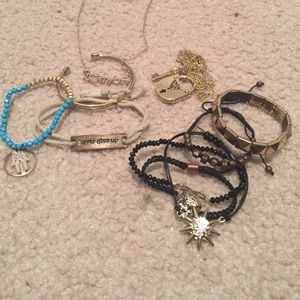 8 bracelets and 2 necklaces