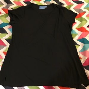 Simply Vera Vera Wang Black Dress Blouse