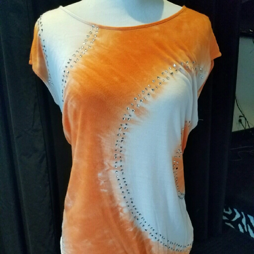 INC side tie orange and white