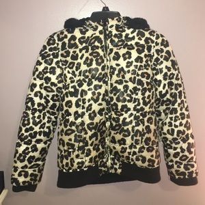 A cheetah print jacket
