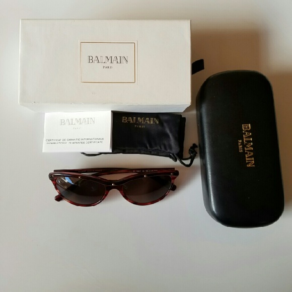 Balmain Accessories - Balmain tortoise shell stud sunglasses