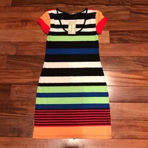 Derek Heart multi color striped dress