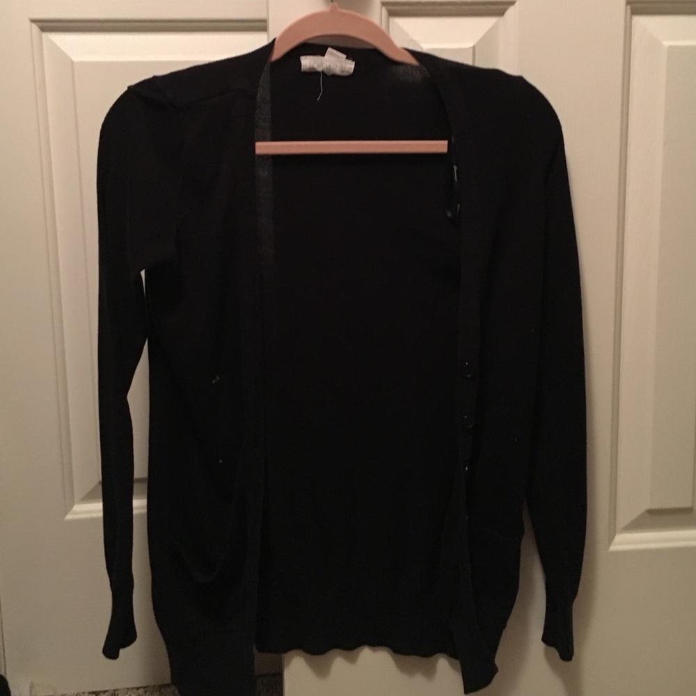 Black cardigan