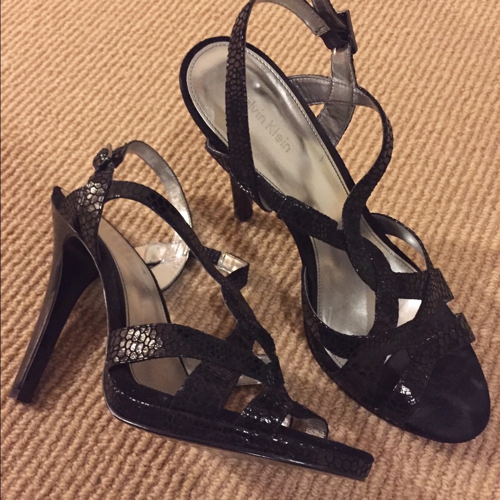 NEW Calvin Klein strappy heels