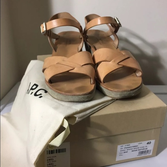 apc wedge sandals