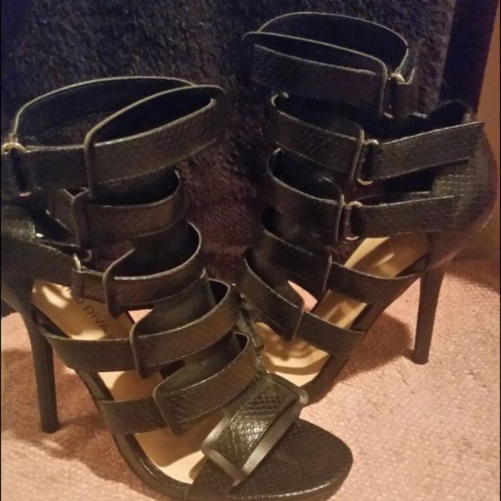 Black high heels