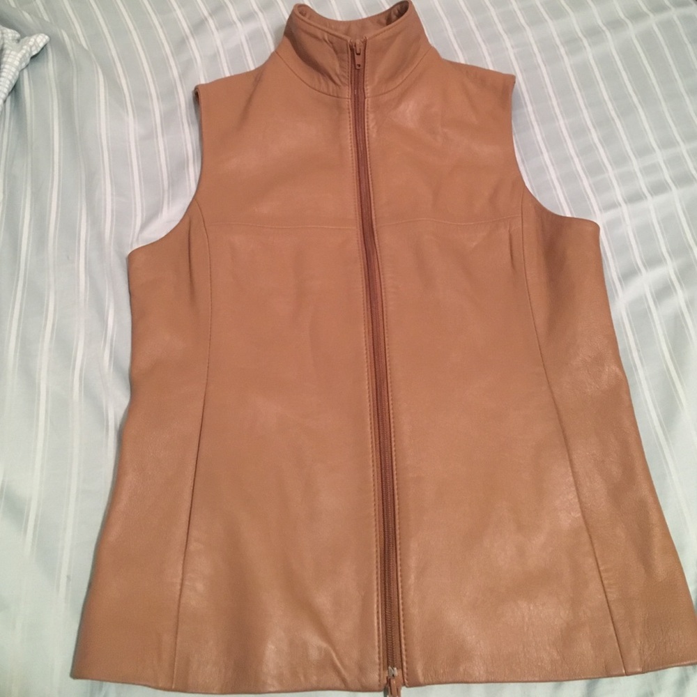 Italian leather vest