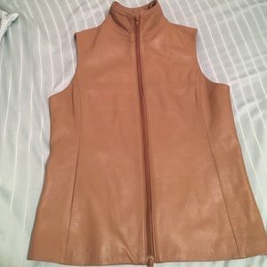 Italian leather vest