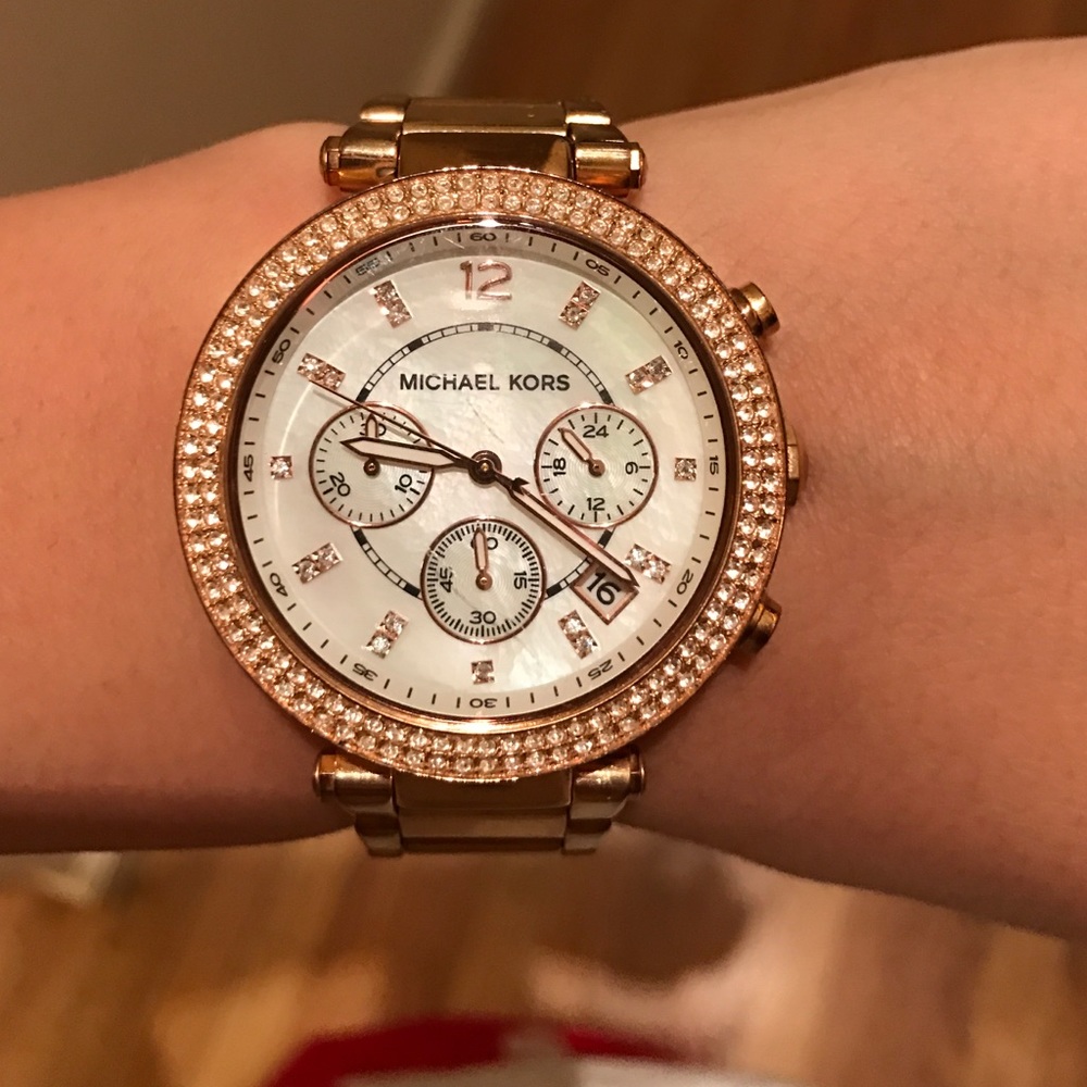 Rose Gold MK Watch