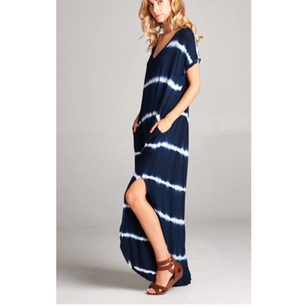 🆕 tie dye loose fit maxi dress - Picture 2 of 3