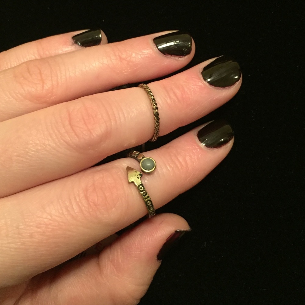 Free people midi rings gold