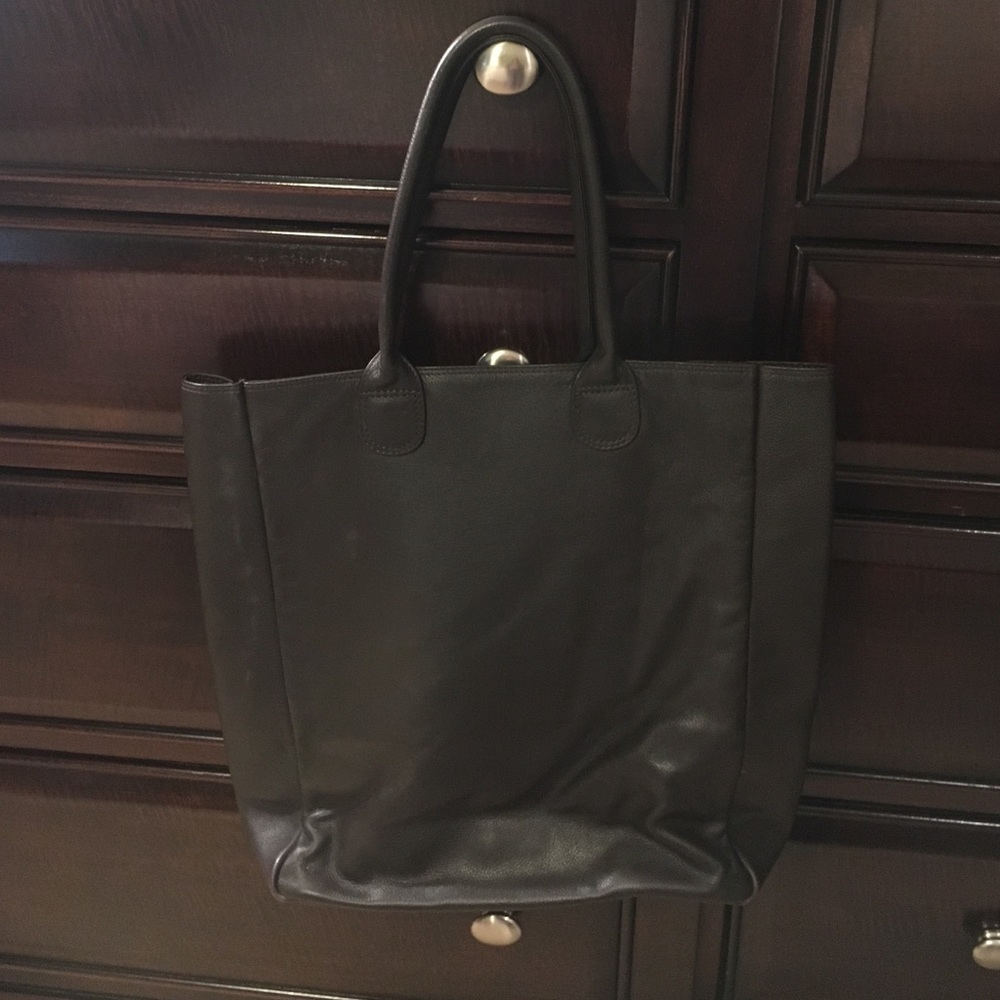 Brown Leather Barneys Tote