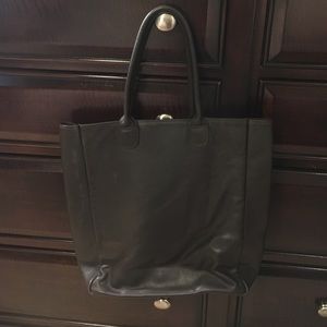 Brown Leather Barneys Tote
