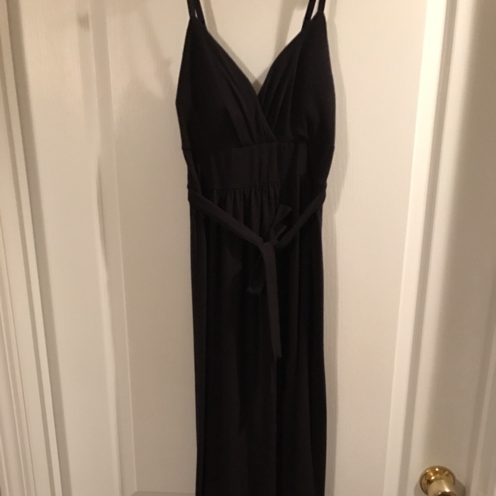 Black maxi with built in bra
