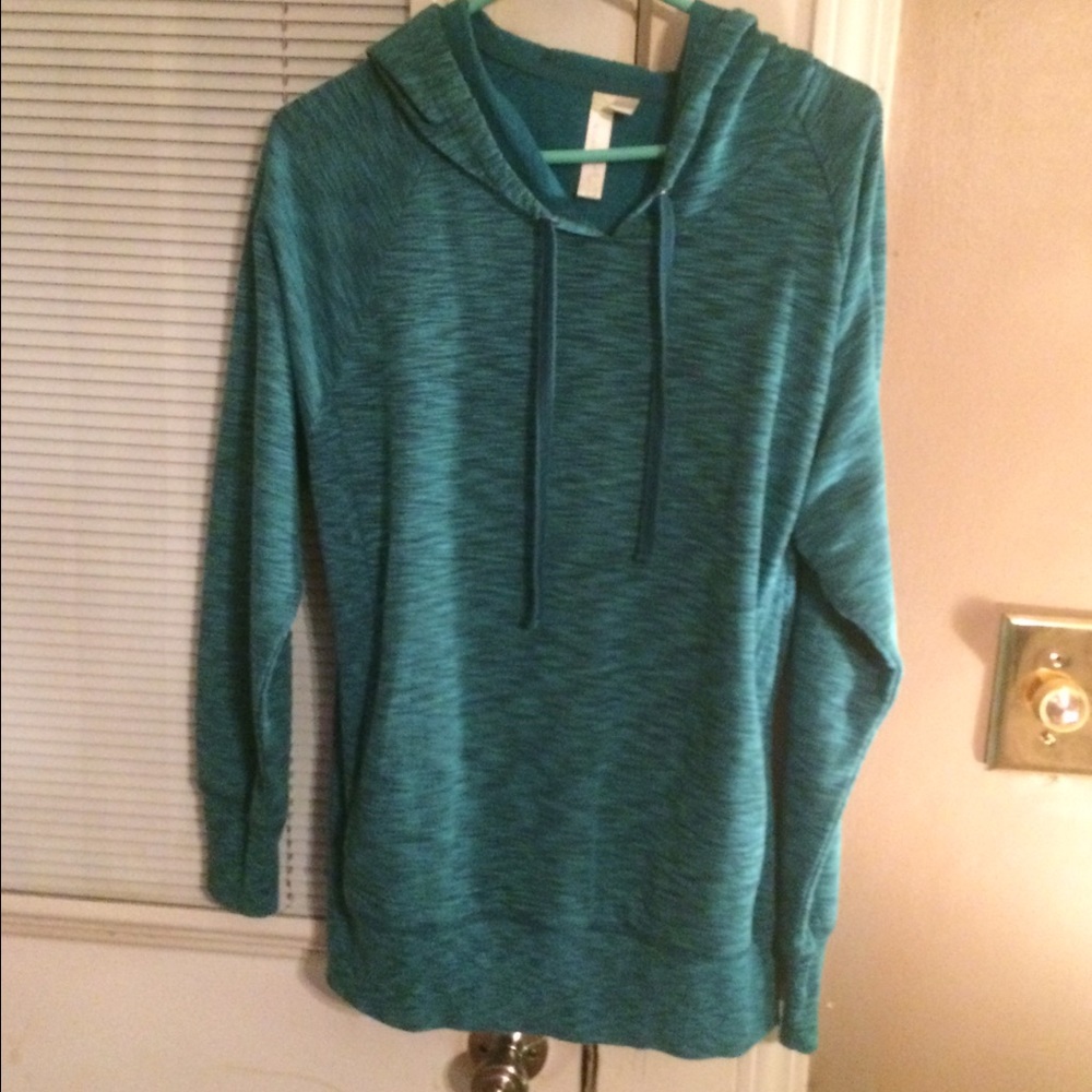 Green hoodie