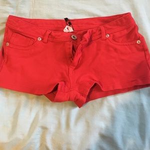 Red shorts