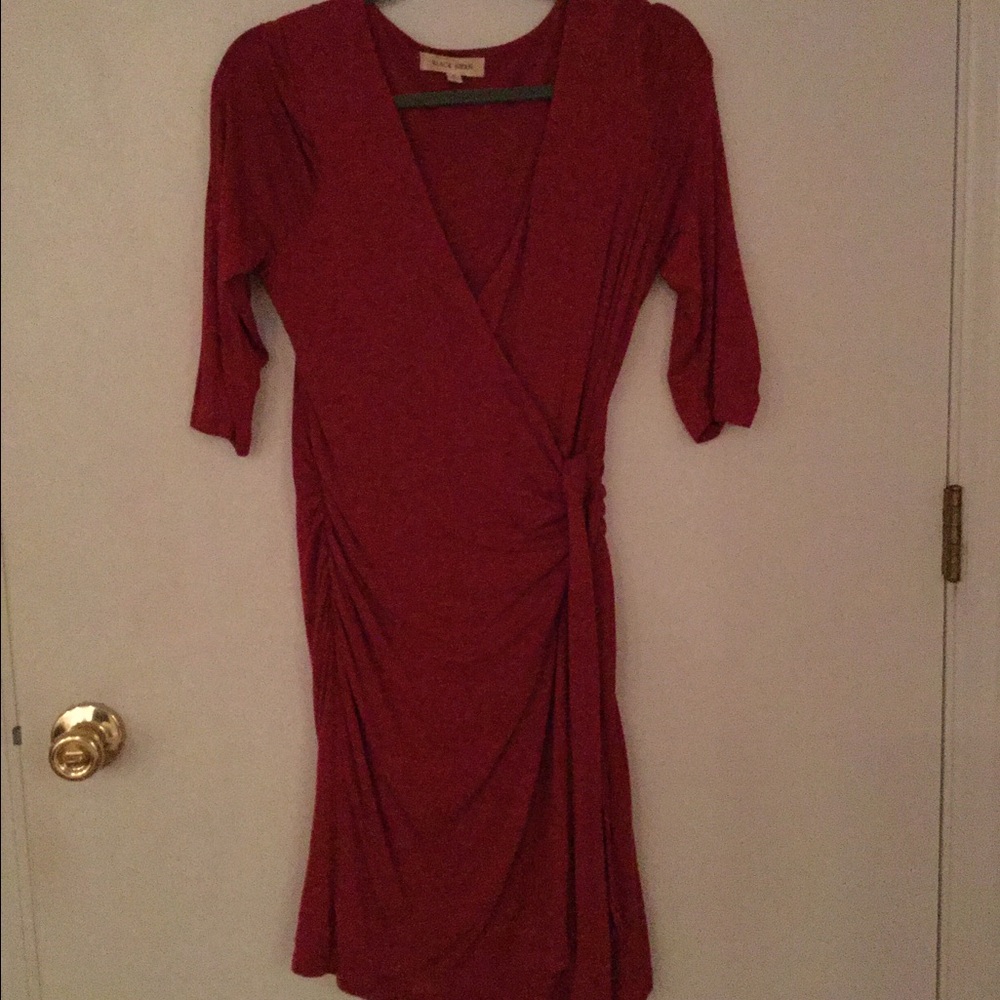 Red wrap dress great dress for casual or dress