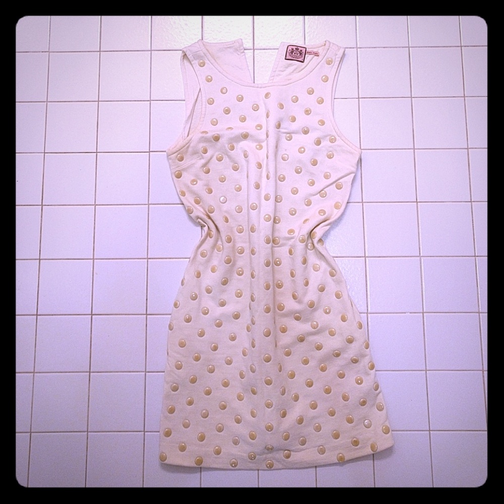 Juicy Couture Studded Cream Dress