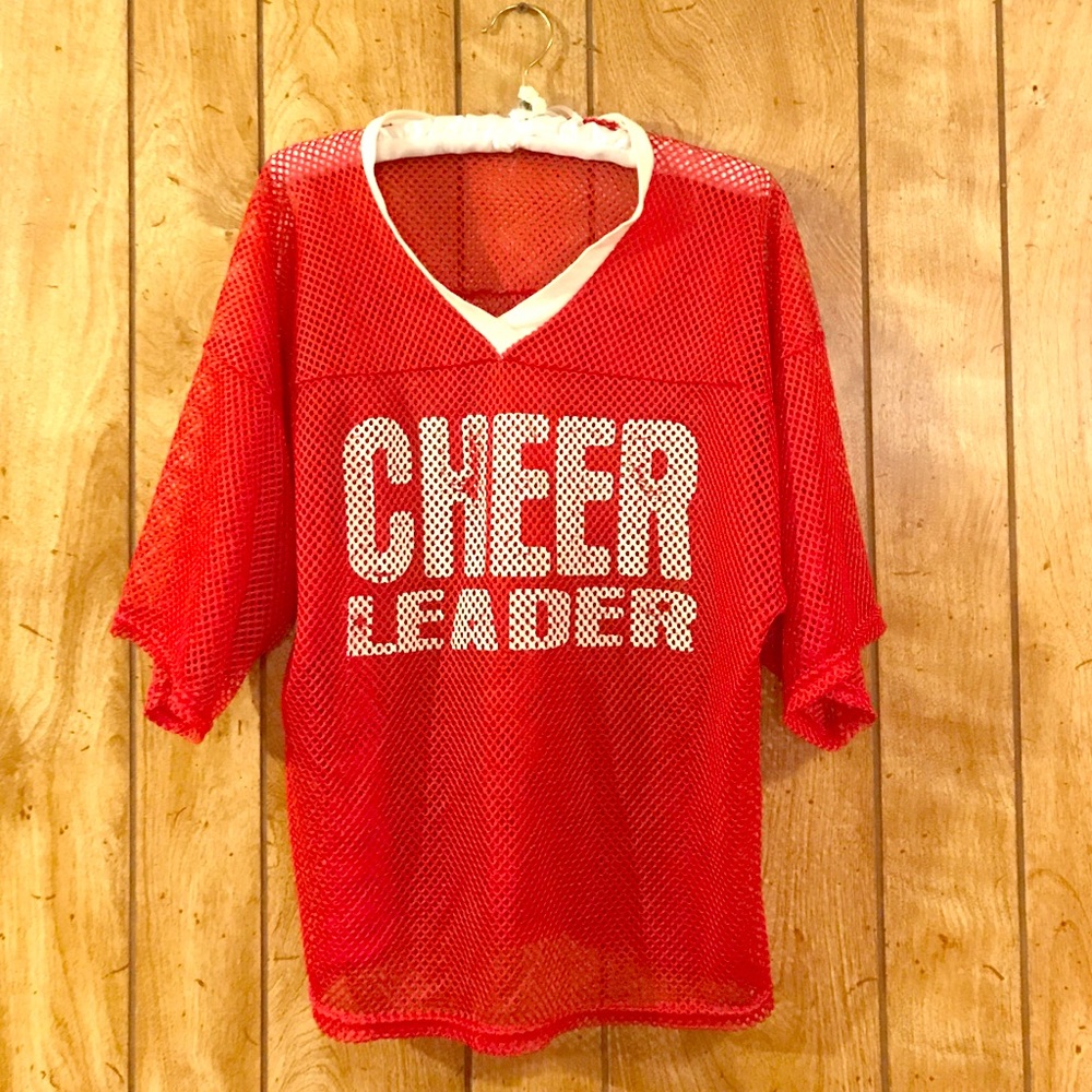 Football jersey that says Cheerleader