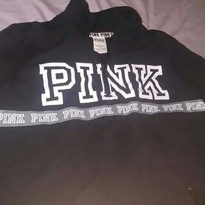 Black jacket from pink