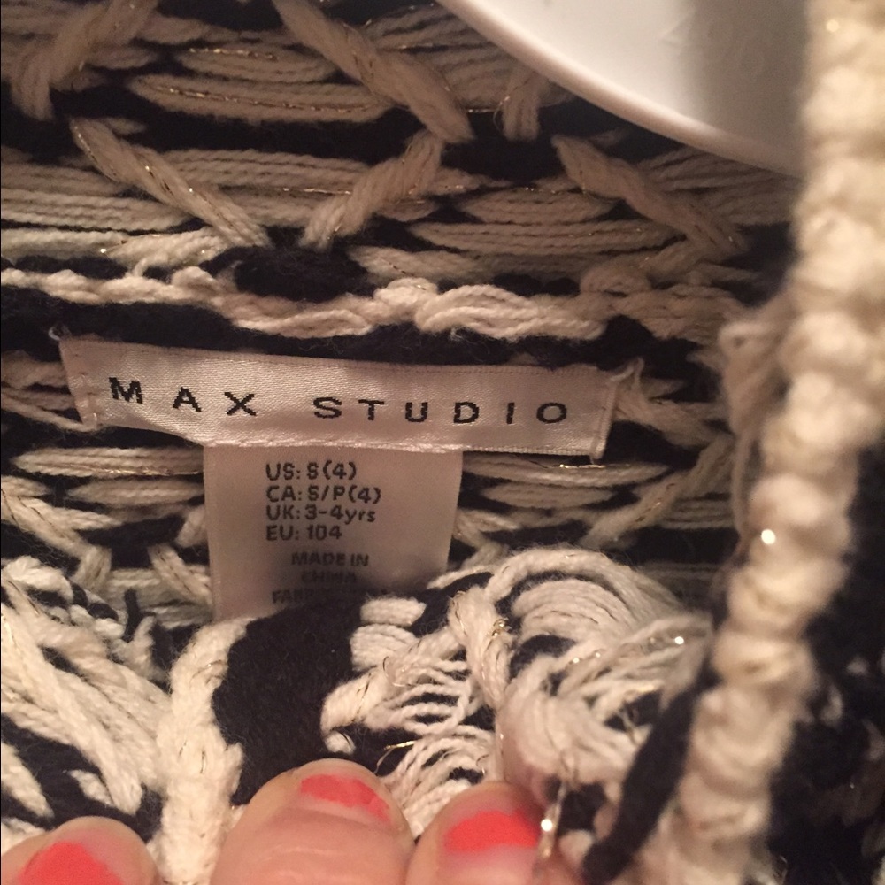 Max studio knit coat girls 4 - Picture 3 of 3