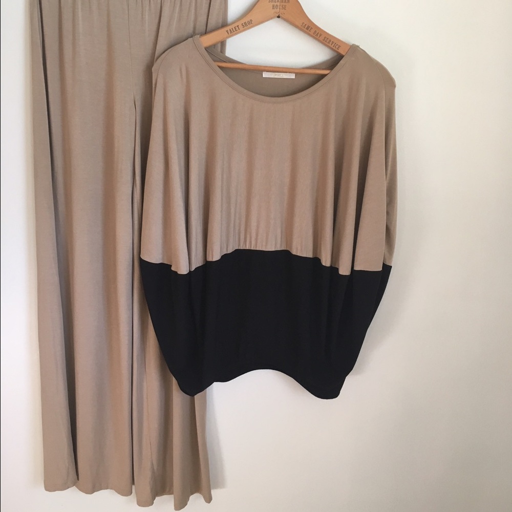 Emerald Greece- two-piece outfit, jersey knit