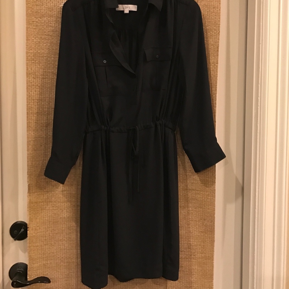 Loft size 4 black dress