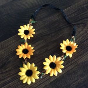 10 for $20 SALE !! Sunflower Boho Stretch Headband