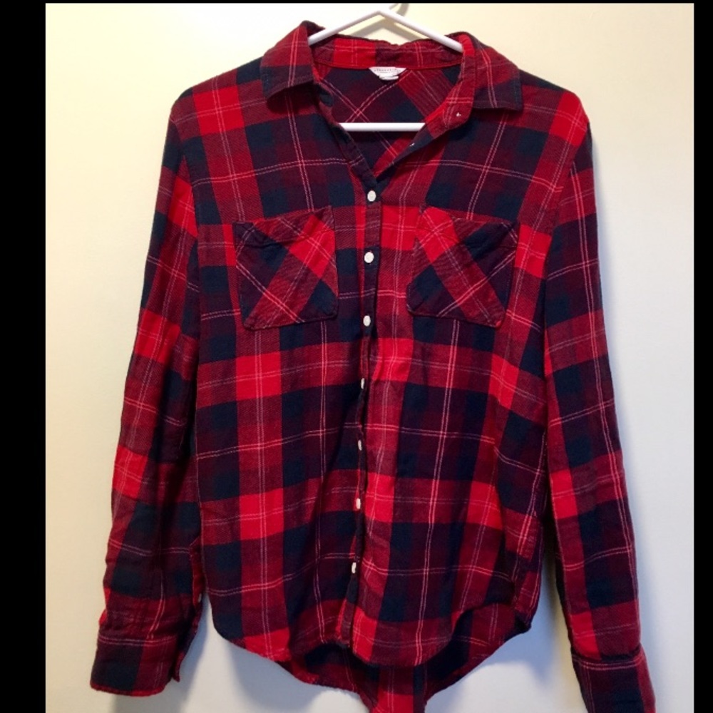 Aeropostle Blue & Red Flannel