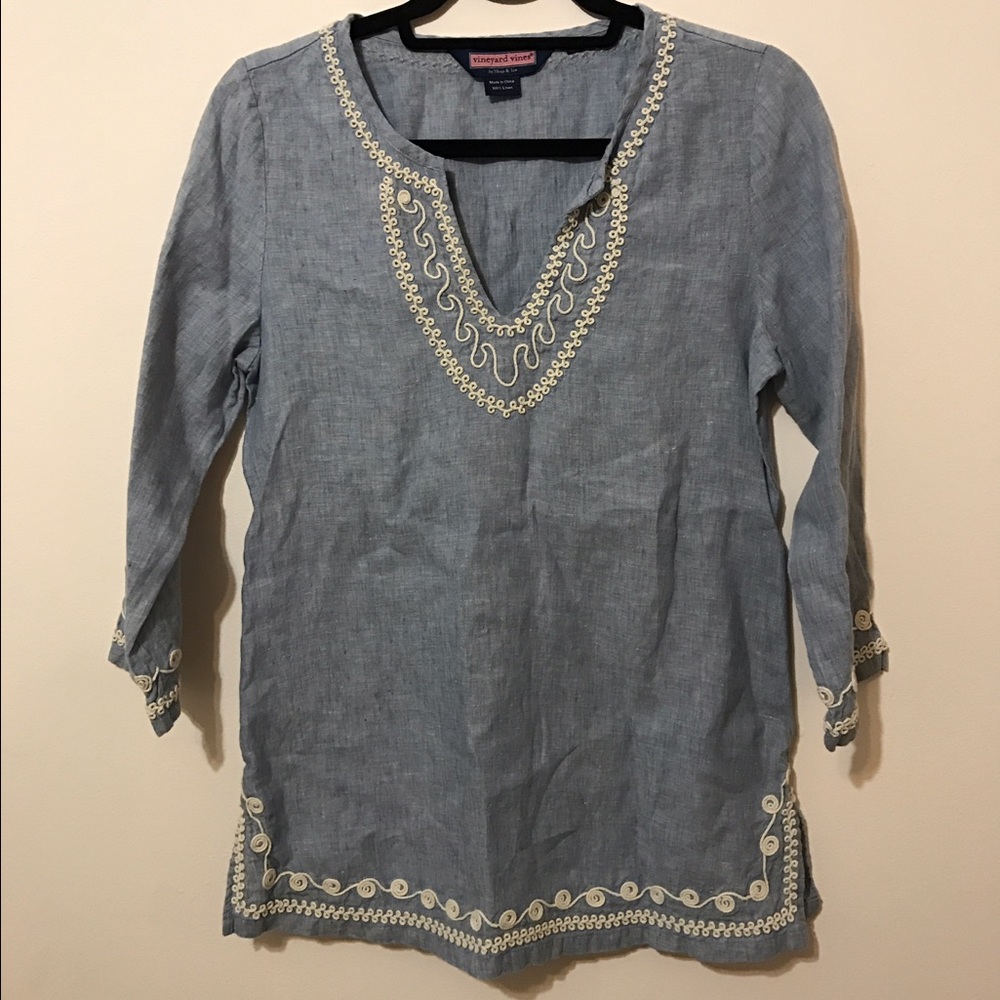 Vineyard Vines Tunic XS Embroidered
